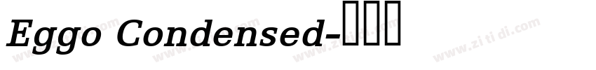 Eggo Condensed字体转换